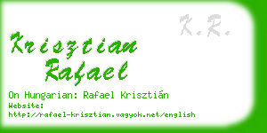 krisztian rafael business card